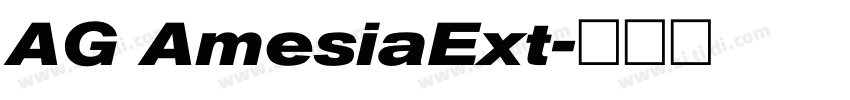 AG AmesiaExt字体转换